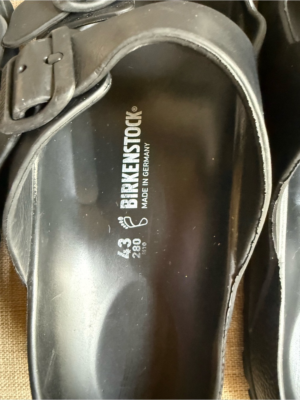 Birkenstock Black Two-Strap Adjustable EVA Sandals- Bundle of two - Picture 8 of 8
